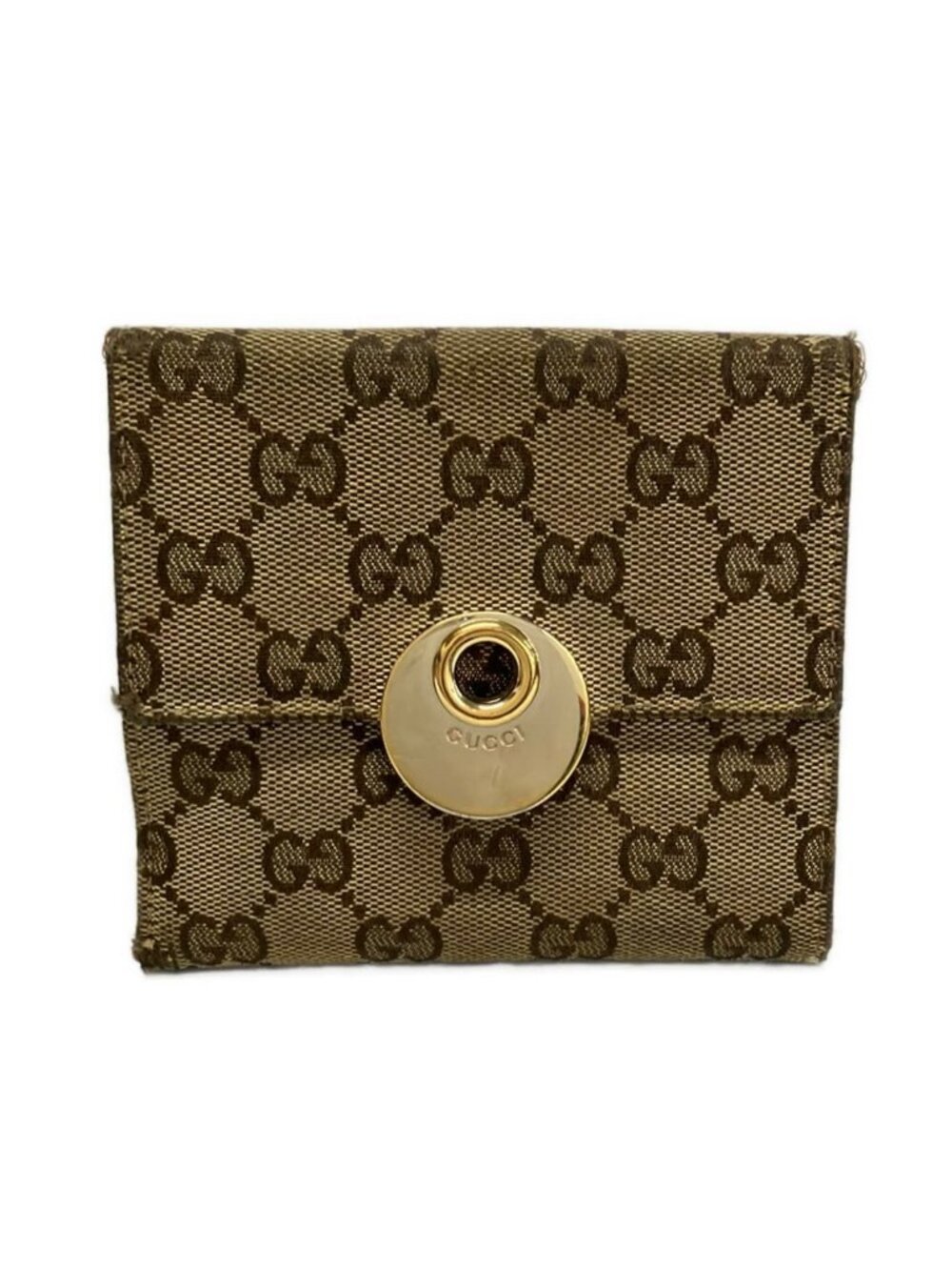 Gucci Snap Wallet Eclipse Ivory Dark Brown Bordeaux Leather